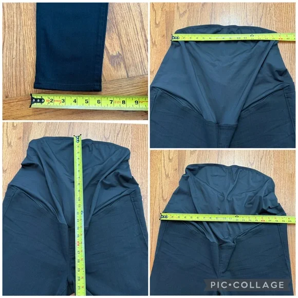 NWT Madewell Maternity Over-the-Belly Skinny Jeans in Lunar Wash Black size 33 - Picture 16 of 16